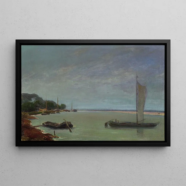 Wadysaw lewiski - Boat with sails up.webp