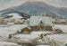 Cottages dans la neige - Władysław Ślewiński — widok dzieła