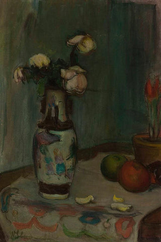 Wadysaw lewiski - White roses in a vase.webp