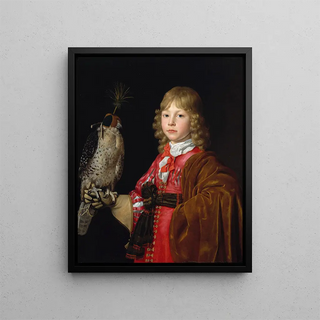 Wallerant Vaillant - Portrait of a Boy with a Falcon.webp