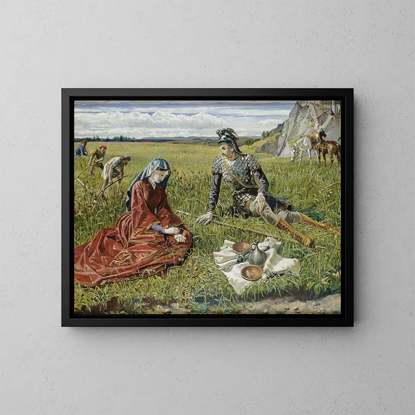 Ruth i Booz - Walter Crane — oprawiony obraz na ścianie