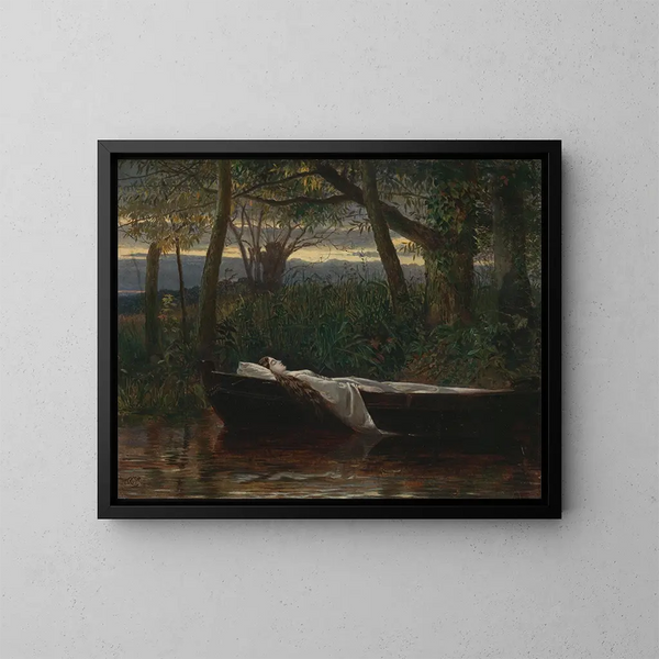 La Dame de Shalott - Walter Crane — oprawiony obraz na ścianie