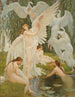 Dziewczęta-łabędzie - Walter Crane — widok dzieła