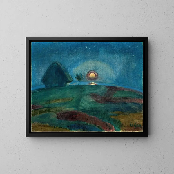Lever de lune sur Hiddensoe - Walter Gramatt — oprawiony obraz na ścianie