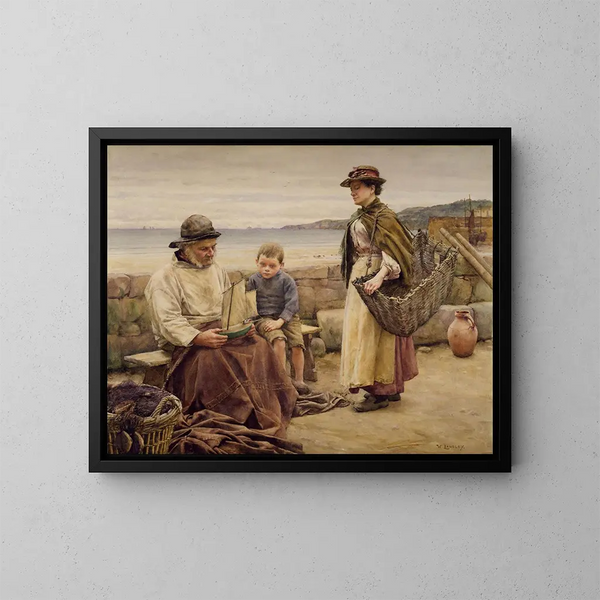 Opinia eksperta - Walter Langley — oprawiony obraz na ścianie