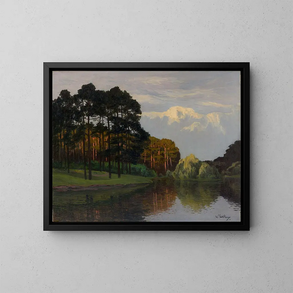 Lac Hubertus w Grunewald - Walter Leistikow — oprawiony obraz na ścianie
