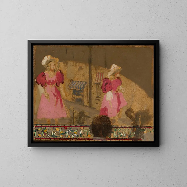 Les Sœurs Lloyd à l'Old Bedford - Walter Richard Sickert — oprawiony obraz na ścianie