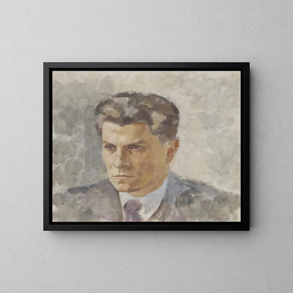 Portret mężczyzny - Walther Gamerith — oprawiony obraz na ścianie