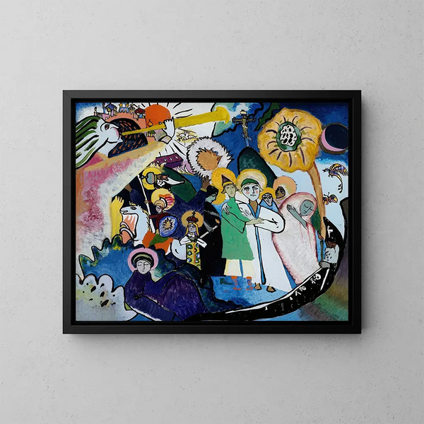 La Toussaint I - Wassily Kandinsky — oprawiony obraz na ścianie