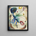 akwarelowy z konturem - Wassily Kandinsky — oprawiony obraz na ścianie