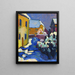 Cmentarz i plebania w Kochel - Wassily Kandinsky — oprawiony obraz na ścianie