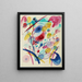 Kompozycja w czerwieni, niebieskim, zieleni i żółci - Wassily Kandinsky — oprawiony obraz na ścianie
