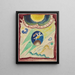 Koncepcja okładki kalendarza The Blue Rider III - Wassily Kandinsky — oprawiony obraz na ścianie