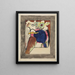 Koncepcja okładki kalendarza The Blue Rider II - Wassily Kandinsky — oprawiony obraz na ścianie