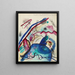 Szkic do obrazu z białą ramką IV - Wassily Kandinsky — oprawiony obraz na ścianie