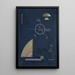 Szary matowy - Wassily Kandinsky — oprawiony obraz na ścianie