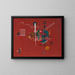 Czerwony głuchy - Wassily Kandinsky — oprawiony obraz na ścianie