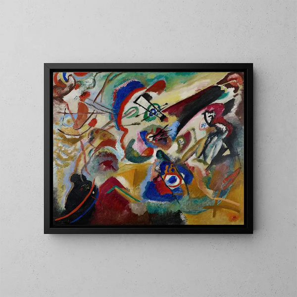 Fragment 2 do Kompozycji VII - Wassily Kandinsky — oprawiony obraz na ścianie
