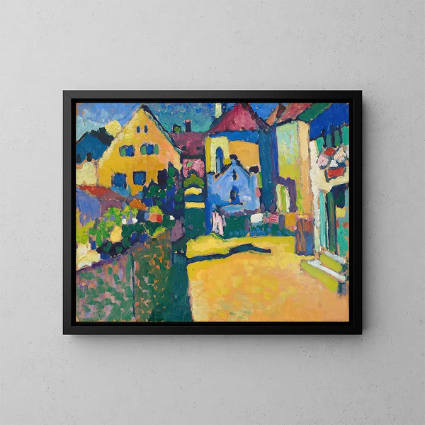 Aleja Zielona w Murnau - Wassily Kandinsky — oprawiony obraz na ścianie
