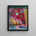 Intensywny Obraz Czerwony - Wassily Kandinsky — oprawiony obraz na ścianie