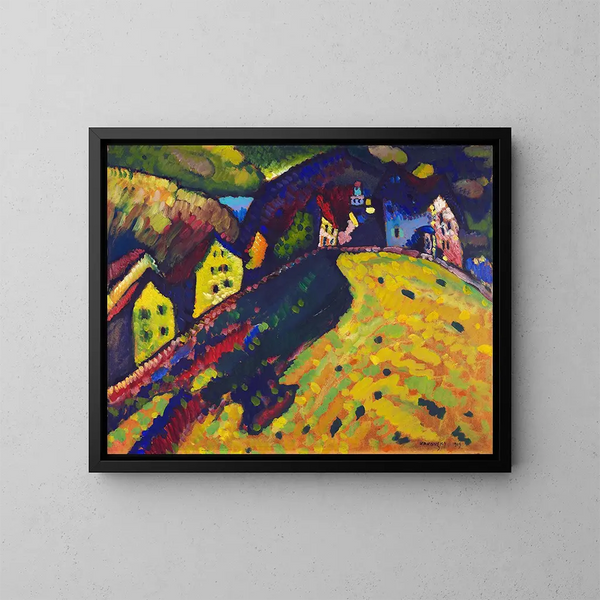 Domy w Murnau - Wassily Kandinsky — oprawiony obraz na ścianie