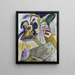 Improwizacja 18 z nagrobkiem - Wassily Kandinsky — oprawiony obraz na ścianie