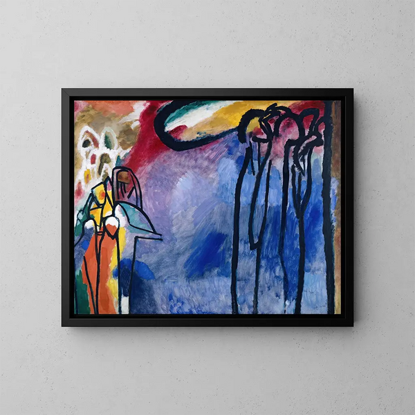 Improwizacja 19 - Wassily Kandinsky — oprawiony obraz na ścianie