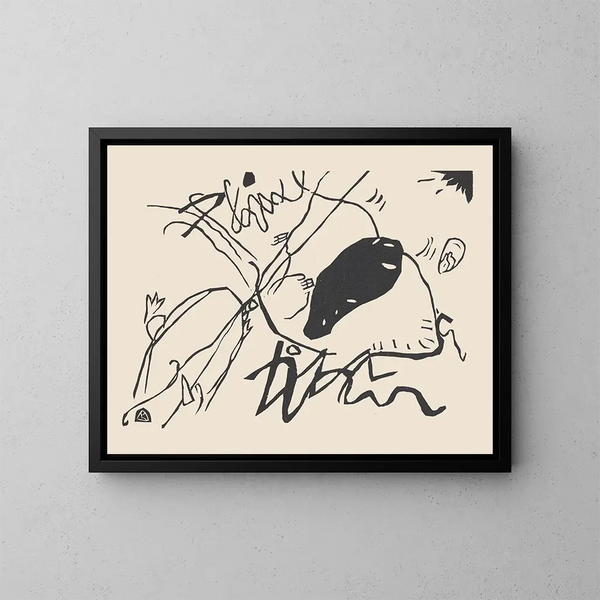 Klnge Pl02 - Wassily Kandinsky — oprawiony obraz na ścianie