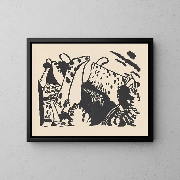 Klnge Pl18 - Wassily Kandinsky — oprawiony obraz na ścianie