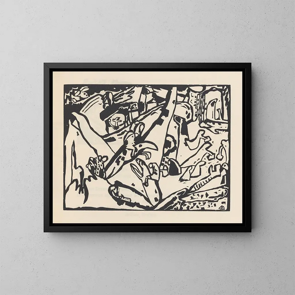 Klnge Pl24 - Wassily Kandinsky — oprawiony obraz na ścianie
