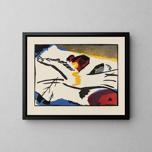 Liryzm - Wassily Kandinsky — oprawiony obraz na ścianie
