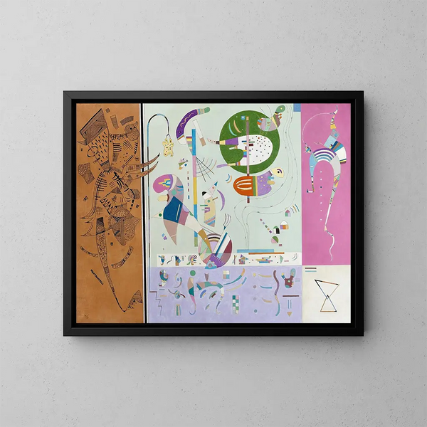 Partie diverses - Wassily Kandinsky — oprawiony obraz na ścianie