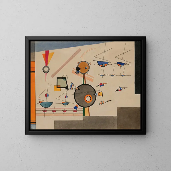 Flottement - Wassily Kandinsky — oprawiony obraz na ścianie