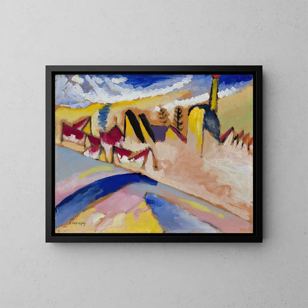 Studium na zimę nr II - Wassily Kandinsky — oprawiony obraz na ścianie