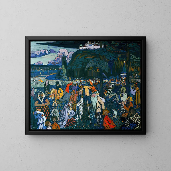 La vie en couleurs - Wassily Kandinsky — oprawiony obraz na ścianie
