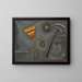 Reliure blanche - Wassily Kandinsky — oprawiony obraz na ścianie
