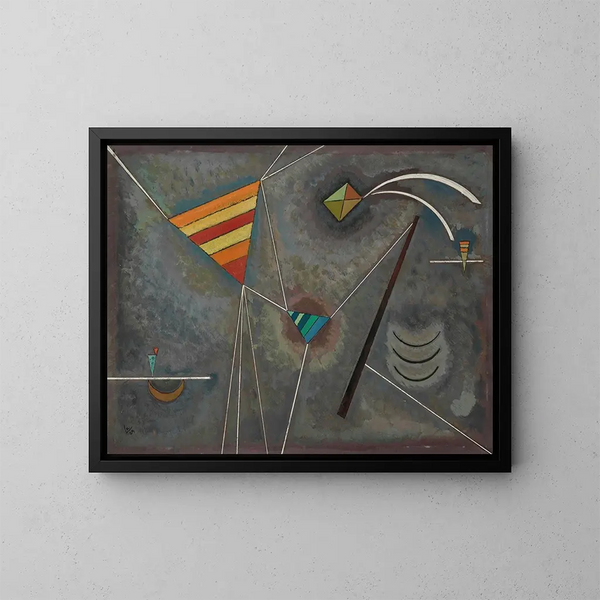 Reliure blanche - Wassily Kandinsky — oprawiony obraz na ścianie