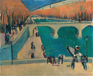 Werner Neuhaus - Autumn In Paris At The Strand Of The River Seine.webp