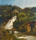 Wildbad Gastein, Wodospady Wildbad Gastein - Ferdinand Georg Waldmüller — widok dzieła