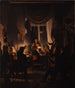 Wieczór palenia - Wilhelm Bendz — widok dzieła