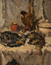 Martwa natura kuchnia z drobiem - Wilhelm Blanke — widok dzieła