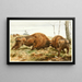 Le Bison d'Europe - Wilhelm Kuhnert — oprawiony obraz na ścianie