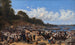 Les Fidèles arrivant en bateau à l'église paroissiale de Leksand sur le lac Siljan, Suède - Wilhelm Marstrand — widok dzieła