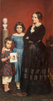 Portret Frederikke Vilhelmine Hage z dziećmi - Wilhelm Marstrand — widok dzieła