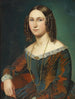 Portret młodej kobiety z wężowymi lokami - Wilhelm Marstrand — widok dzieła