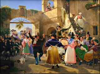 Wilhelm Marstrand - Romans Gathered for Merriment at an Osteria.webp