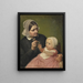 La femme de l'artiste et son fils Poul - Wilhelm Marstrand — oprawiony obraz na ścianie