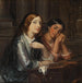 Kobiety weneckie w kościele, szkic do obrazu o tym samym tytule, 1854 - Wilhelm Marstrand — widok dzieła