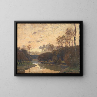 Wilhelm Nagel - Frhlingslandschaft in Abendstimmung.webp