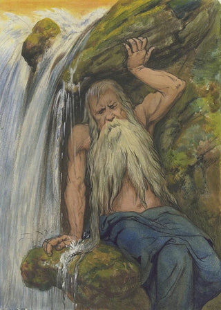 Wilhelm Ss - River god at a waterfall.webp